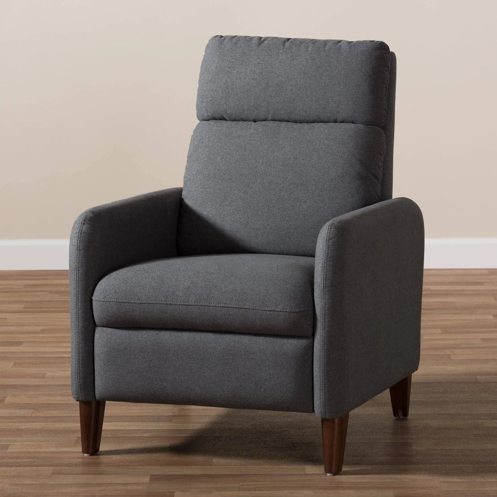 Grey Fabric Recliner B263605