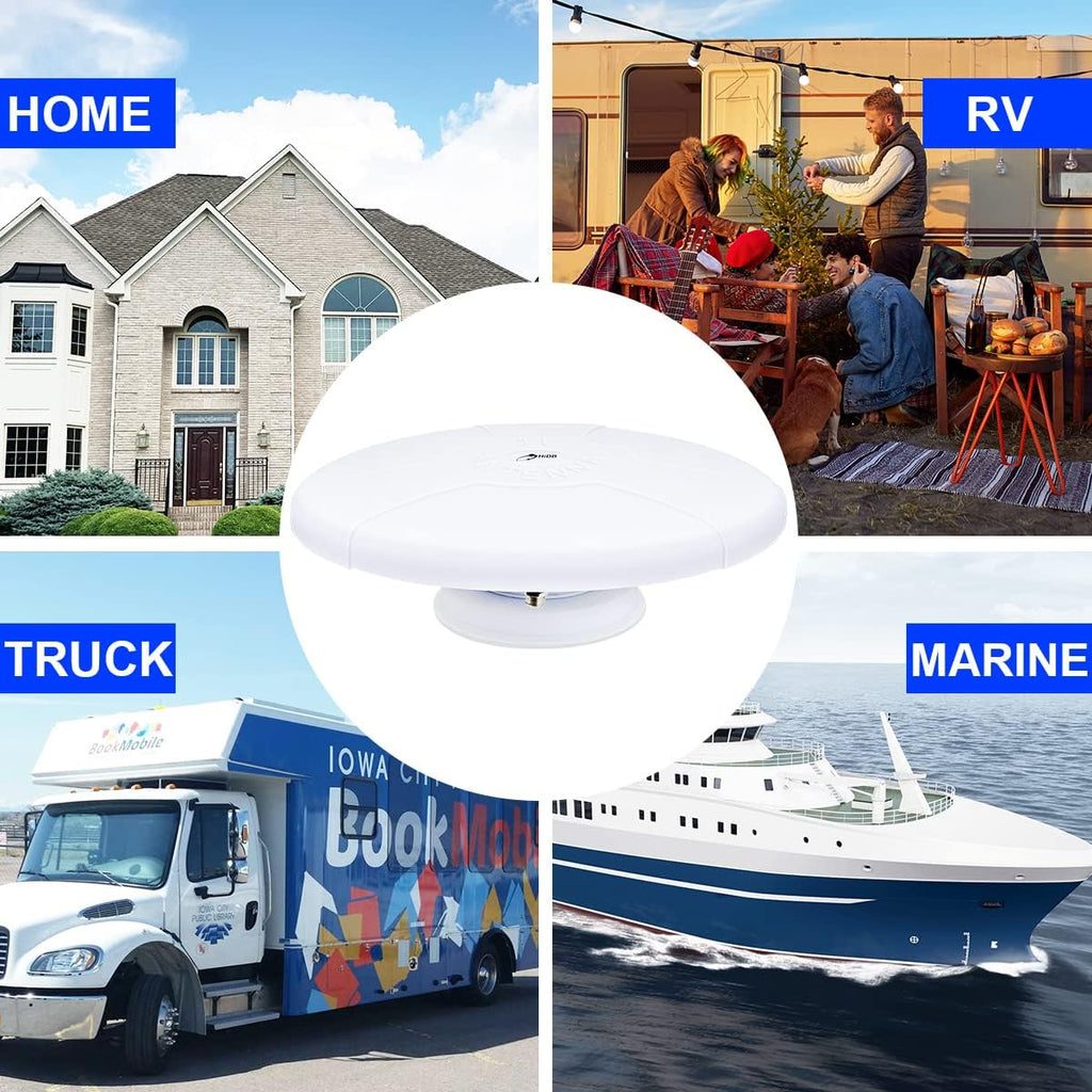 Amplified Digital HD TV Antenna with Magnetic Base, Pack of 2 P6696