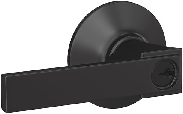 Matte Black Keyed Entry Lever Lock Pack of 2 X488