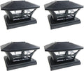 4 Pack Bronze Solar LED Post Cap Light G2805