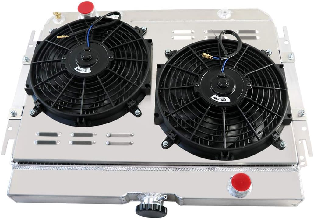 56MM 3 Row Core Aluminum Radiator with 2X12 Fan and Shroud L707407