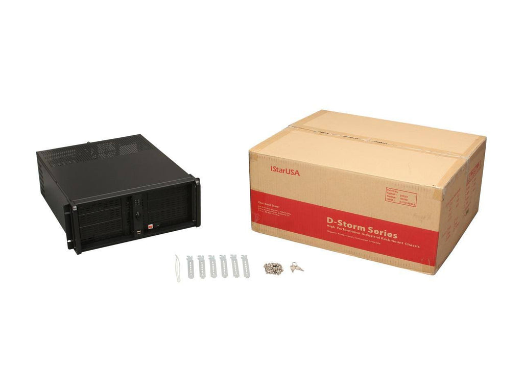 Black 4U Rackmount Chassis T4704