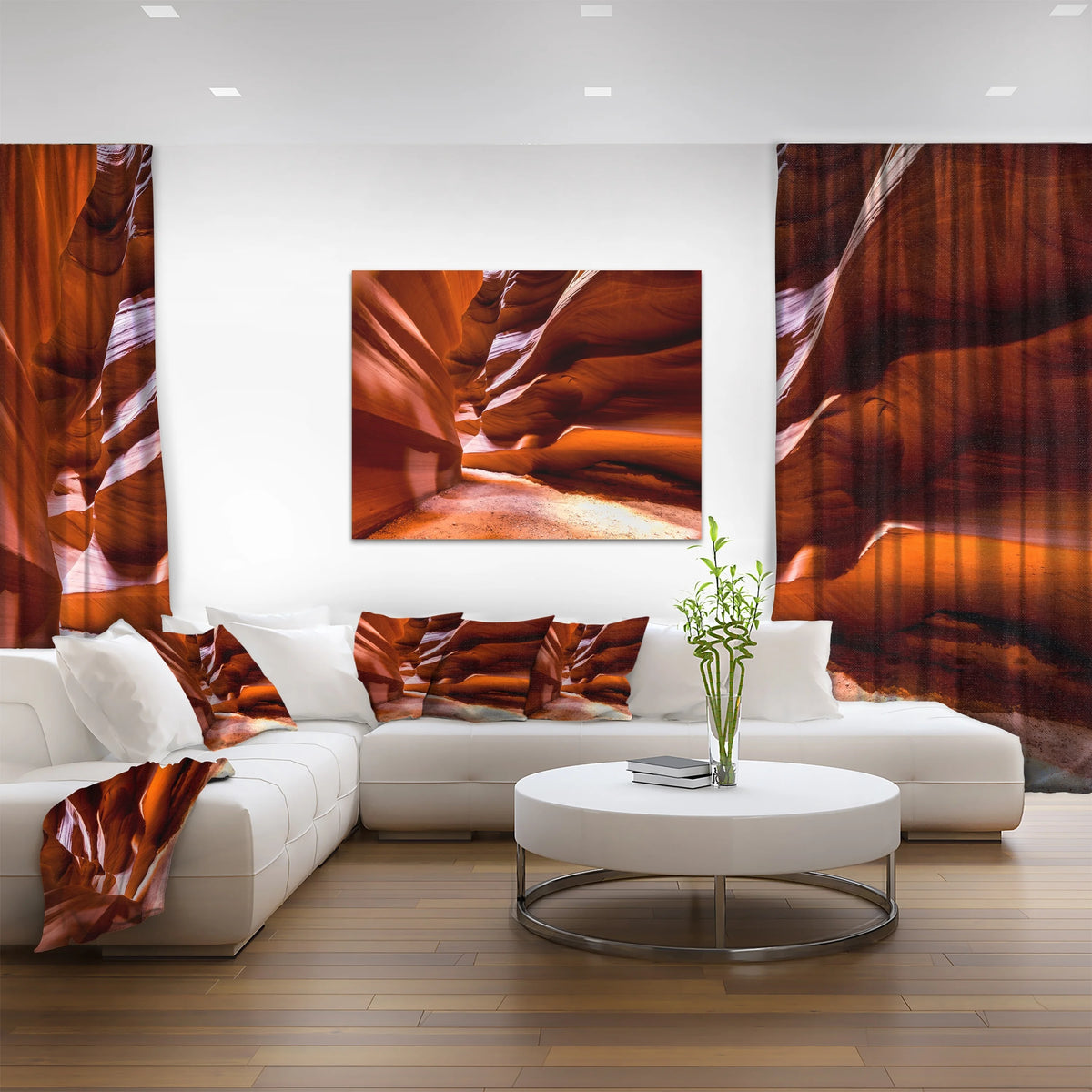 4 Piece Photographic Print on Wrapped Canvas Set F88065