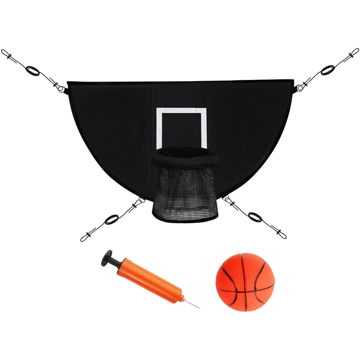 Basketball Hoop for Trampoline with Ropes and Hooks E294555
