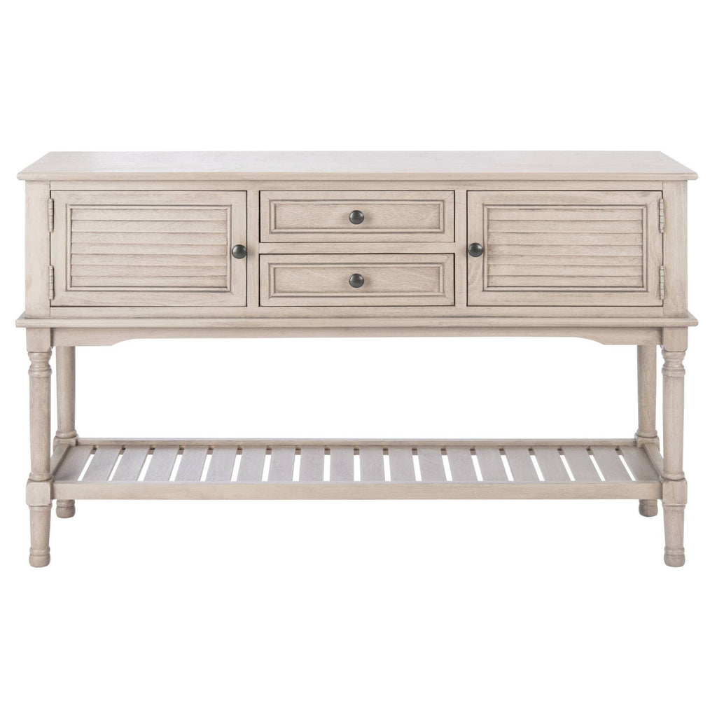 2 Drawer 2 Door Greige Console Table J2672