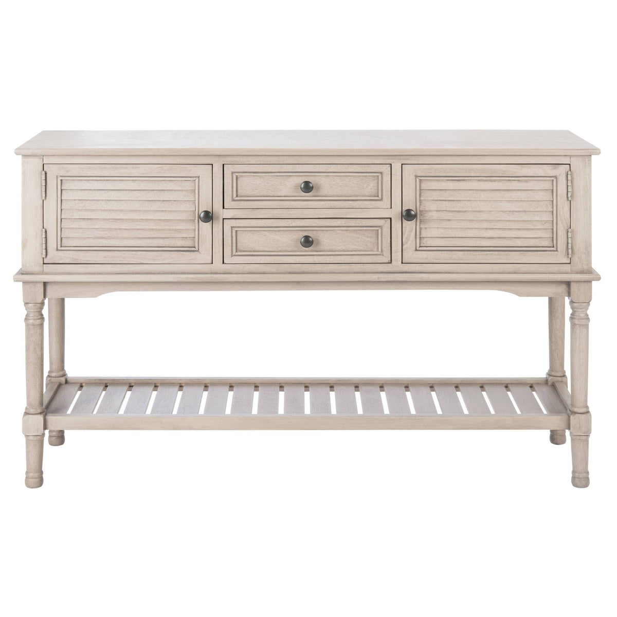 2 Drawer 2 Door Greige Console Table J2672