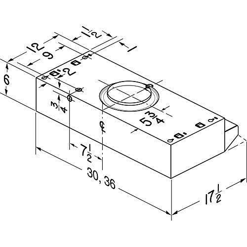 White Under Cabinet Range Hood Insert with Light B84804